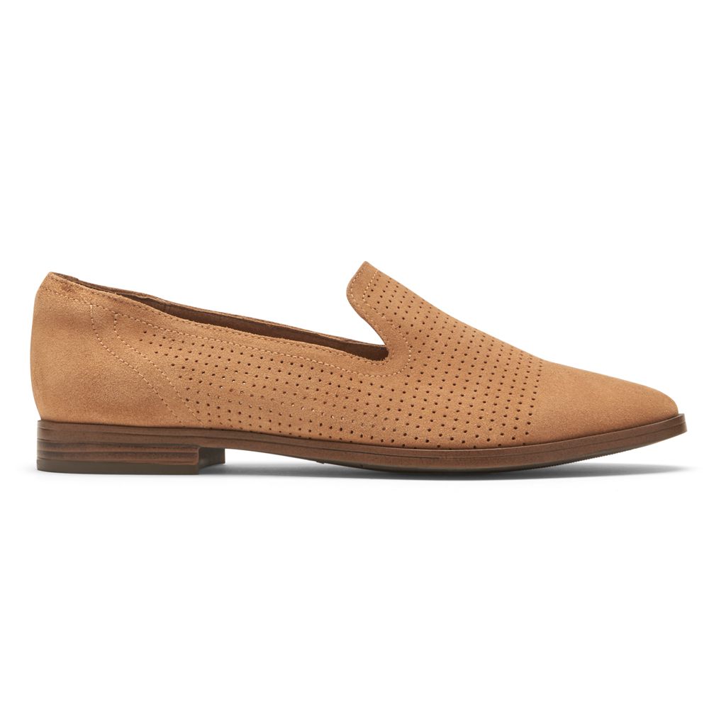 Mocassins Mulher Rockport Perpetua Perforated Marrom,Portugal TEOQY-3940